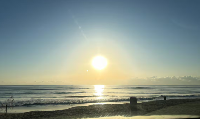 一松海岸の日の出